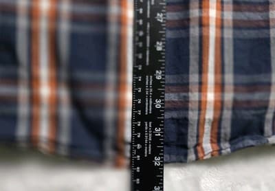 VTG CARHARTT Men's XL Blue & Red Plaid Relax Fit Short Sleeve Button Down Shirt - Thumbnail 9