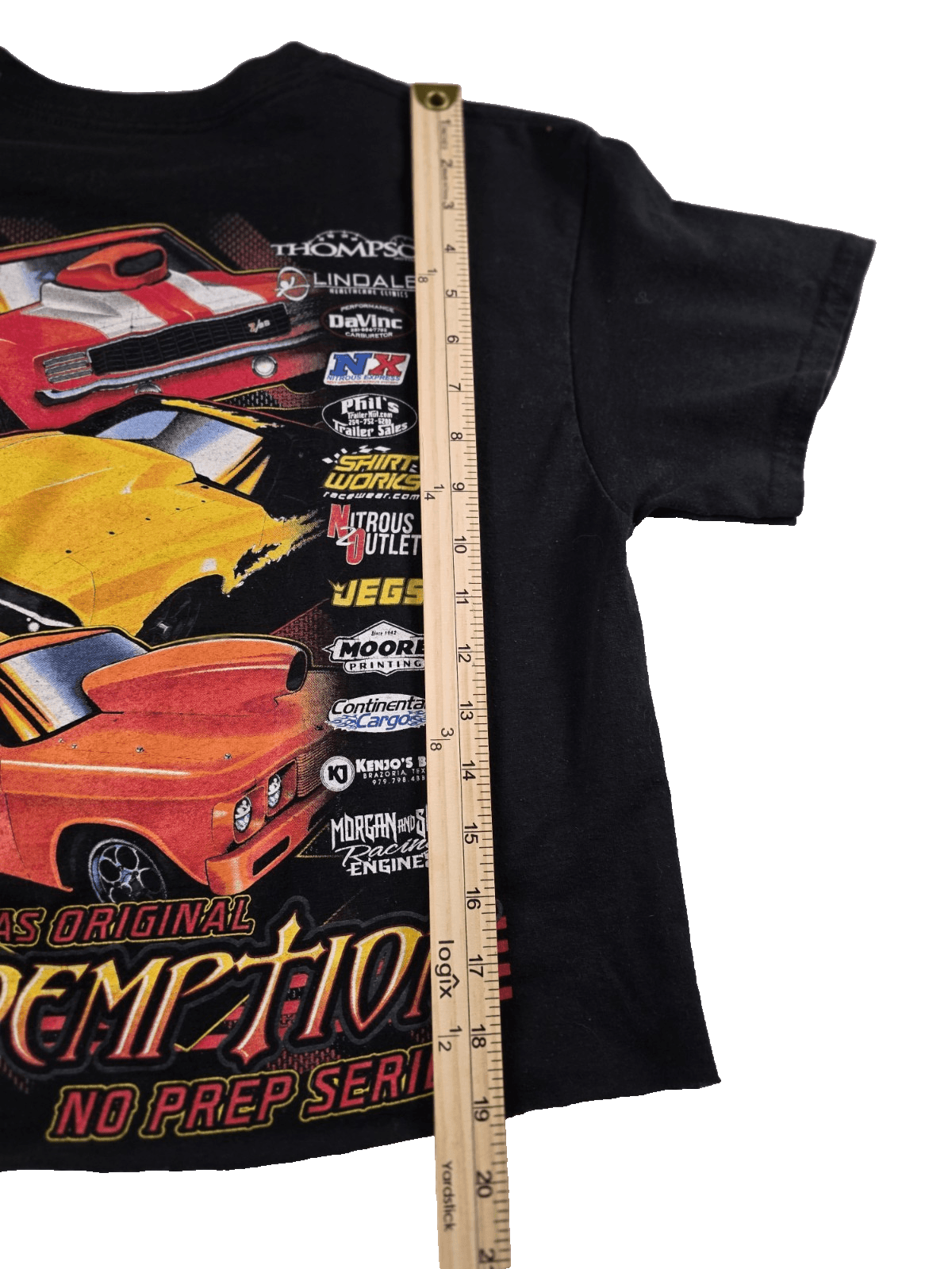Vintage Gildan Texas Racing Cart Medium Black SHort Sleeve Shirt - Thumbnail 6