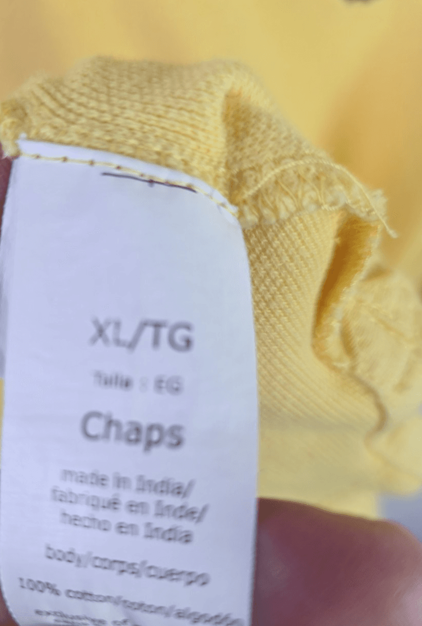 Chaps Ralph Lauren Men's XL Yellow Short Sleeve Shirt - Thumbnail 5