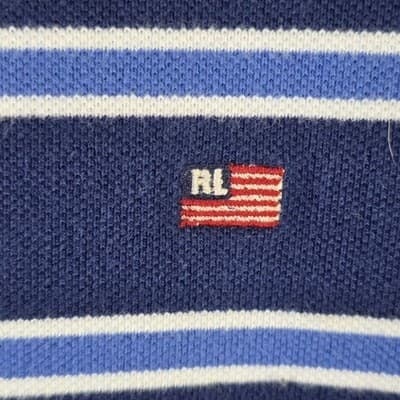 Vtg Polo Jeans Company Men's XL Blue Nautical Short Sleeve Shirt - Thumbnail 6
