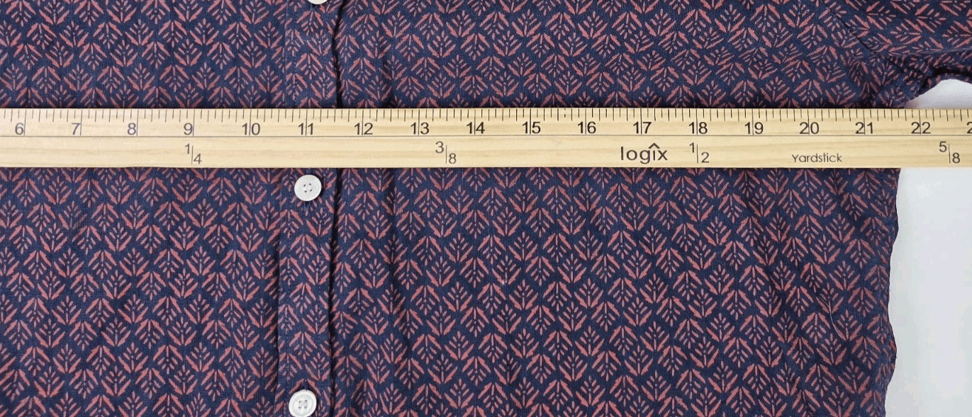 Murano Men's Medium Slim Fit 100% Linen Floral Long Sleeve Shirt - Thumbnail 5