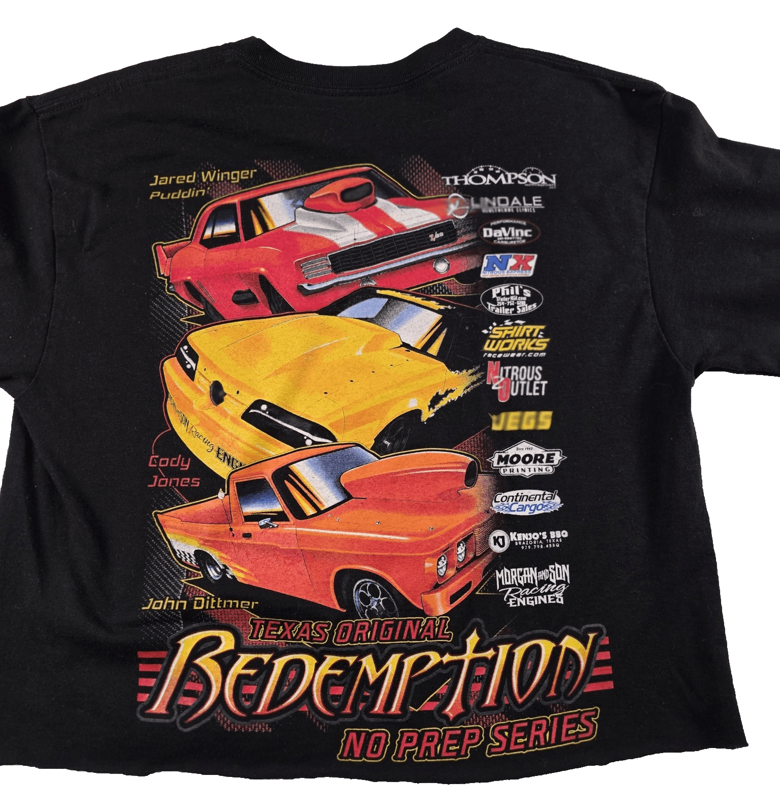Vintage Gildan Texas Racing Cart Medium Black SHort Sleeve Shirt - Thumbnail 5