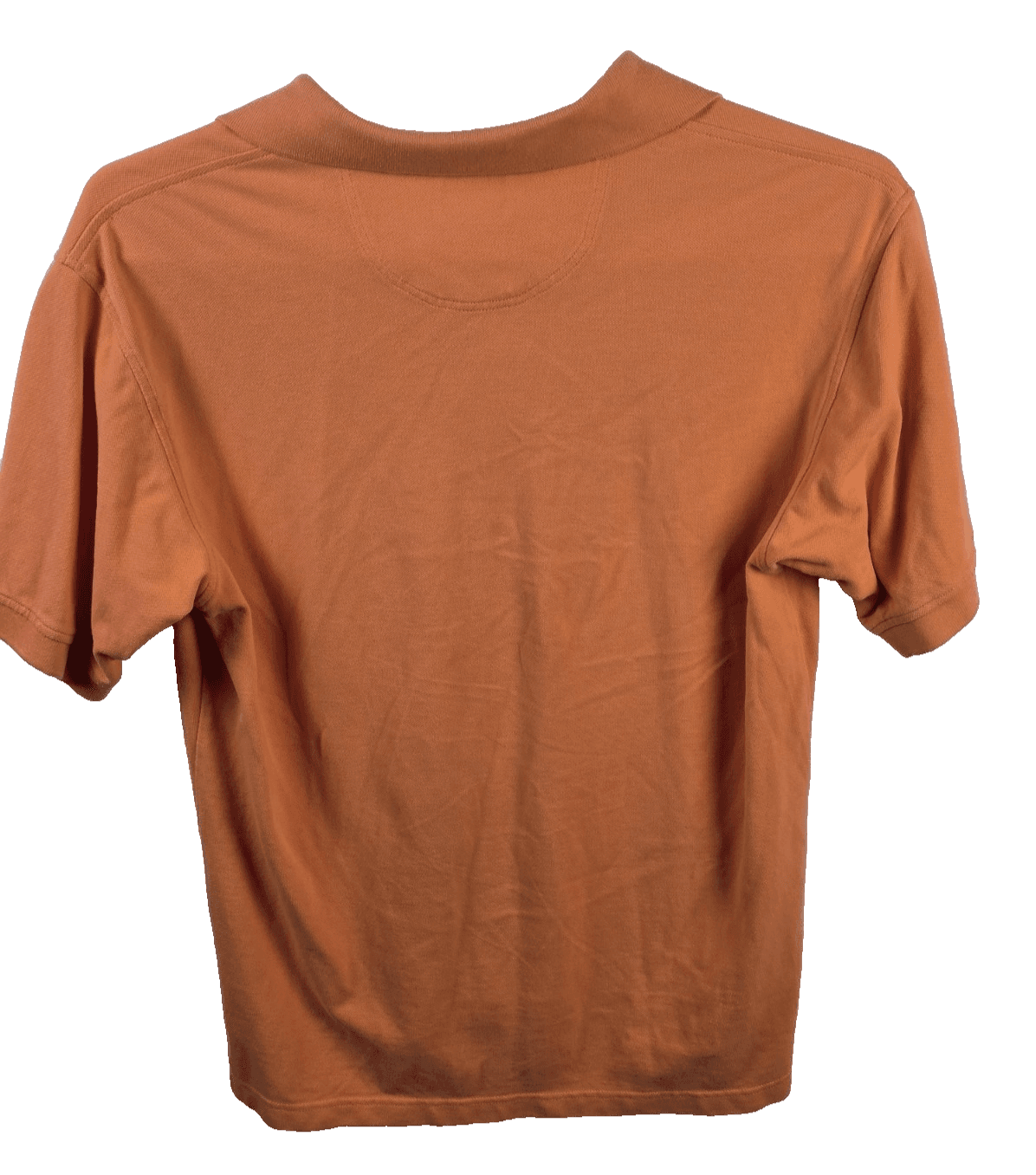 IZOD Men's Medium Silk Wash Orange Short Sleeve Shirt - Thumbnail 5