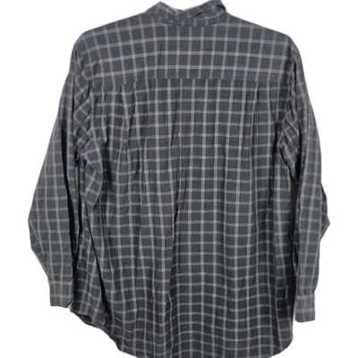 Pusser's West Indies Men's XL Windowpane Silk And Cotton Long Sleeve Shirt - Thumbnail 7