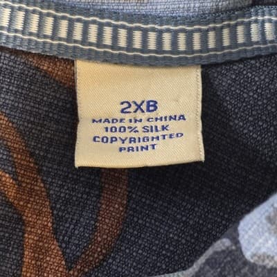 Tommy Bahama Men’s 2XB Hawaiian Tropical Short Sleeve Silk Shirt - Thumbnail 5
