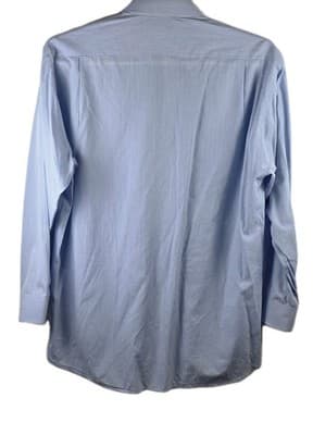 Jack Lipson Men's 16.5 Blue Long Sleeve Button Up Shirt - Thumbnail 8