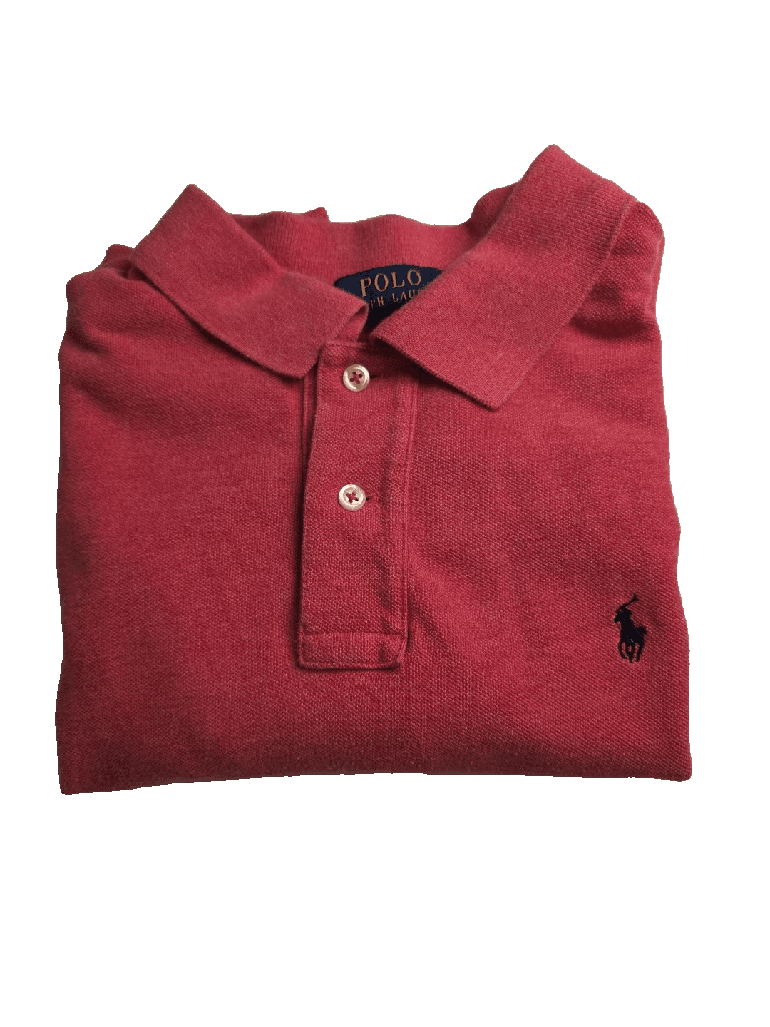 Polo Ralph Lauren Youth L/G (14-16) Red Short Sleeve Shirt - Thumbnail 2