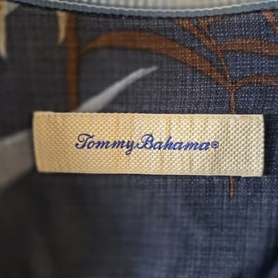 Tommy Bahama Men’s 2XB Hawaiian Tropical Short Sleeve Silk Shirt - Thumbnail 4