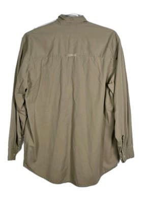 Levi's Strauss Mens Medium Tan Heavy Long Sleeve Button Up Shirt - Thumbnail 6