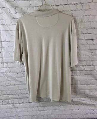 Tommy Bahama Men’s Beige Short Sleeve Polo Shirt - Thumbnail 5