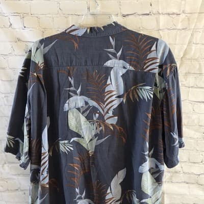 Tommy Bahama Men’s 2XB Hawaiian Tropical Short Sleeve Silk Shirt - Thumbnail 12