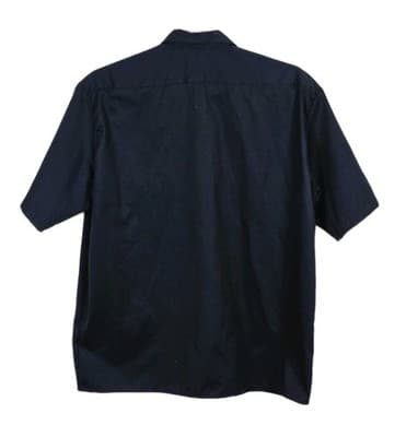Dickie's Flex Men's XL Navy Blue Short Sleeve Button Up Shop Shirt - Thumbnail 4