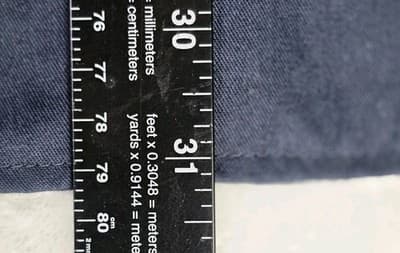 Dickie's Flex Men's XL Navy Blue Short Sleeve Button Up Shop Shirt - Thumbnail 5