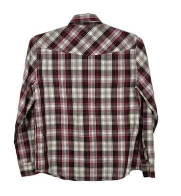 Vintage Levi's Mens Small Plaid Pearl Snaps Western Long Sleeve Button Up Shirt - Thumbnail 9