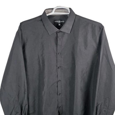 Society of Treads Men’s XXL Slim Black Long Sleeve Button Up Shirt - Thumbnail 2