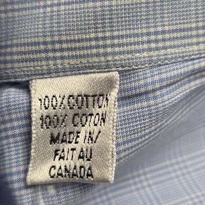 Jack Lipson Men's 16.5 Blue Long Sleeve Button Up Shirt - Thumbnail 6