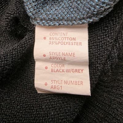 Sovereign Code Men's Large Black Multicolored Checkered Sweater - Thumbnail 4