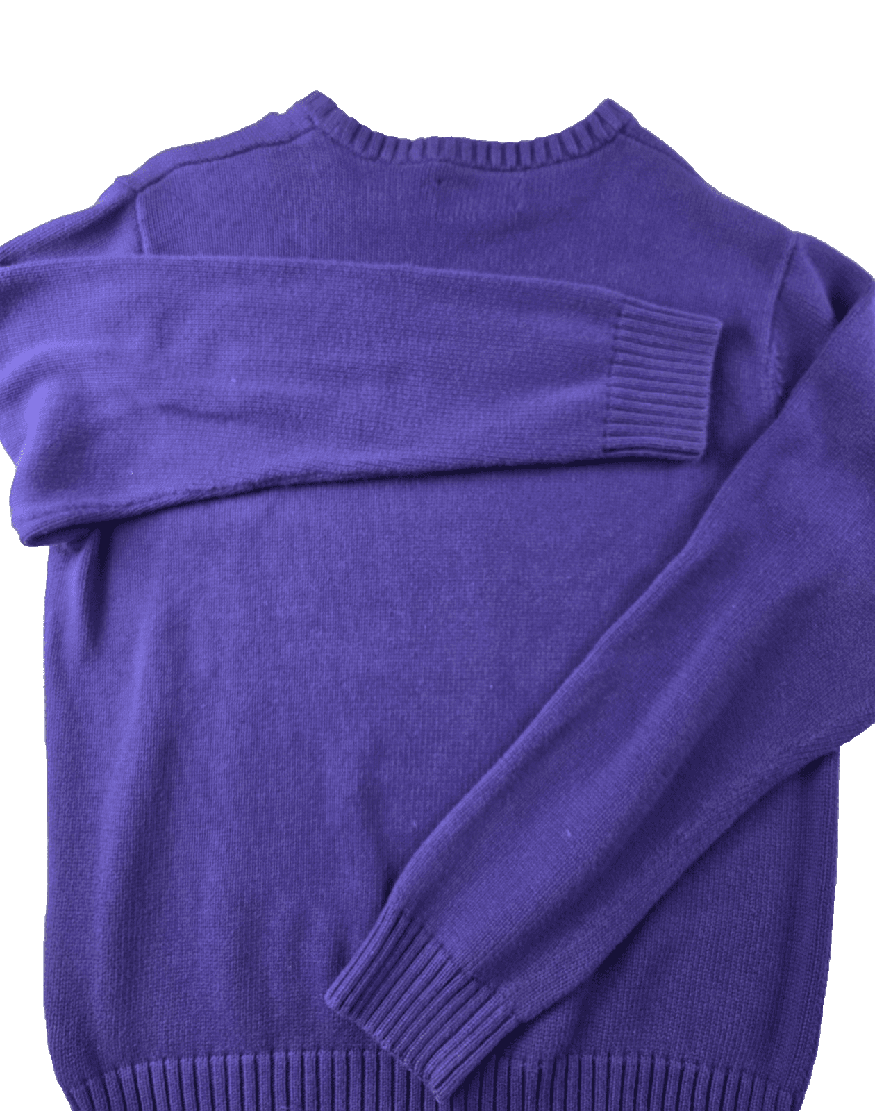 Vintage CHAPS Men’s XL Purple Long Sleeve Cable Knit Sweater - Thumbnail 5