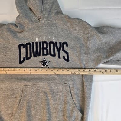 Dallas Cowboys Youth (20) Heather Gray Hoodie - Thumbnail 4