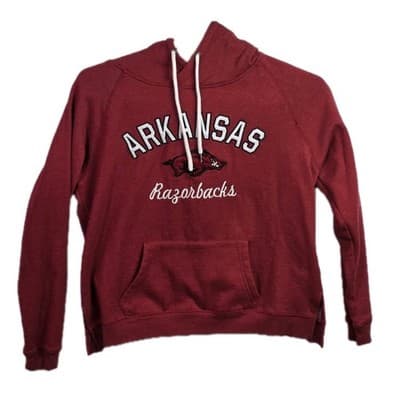 Arkansas Razorbacks Men's Small Red Hoodie * Missing Tag * - Image 1