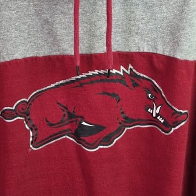 Colosseum Sweatshirt Womens XL Red Arkansas Razorbacks Long Sleeve Hoodie - Thumbnail 2