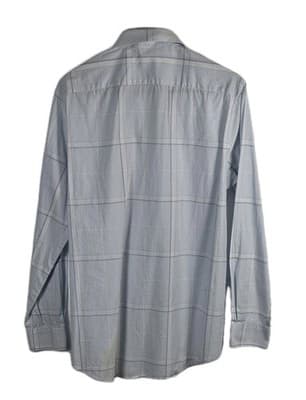 Michael Kors Shirt Men's Blue Medium 15.5 -32/33 Slim Fit Stretch Long Sleeve - Thumbnail 6