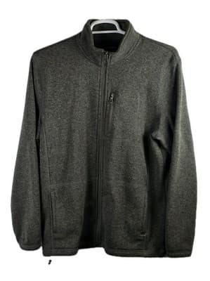 Croft & Barrow Men's Large Olive Green 1/4 Zip Long Sleeve Pullover - Image 1
