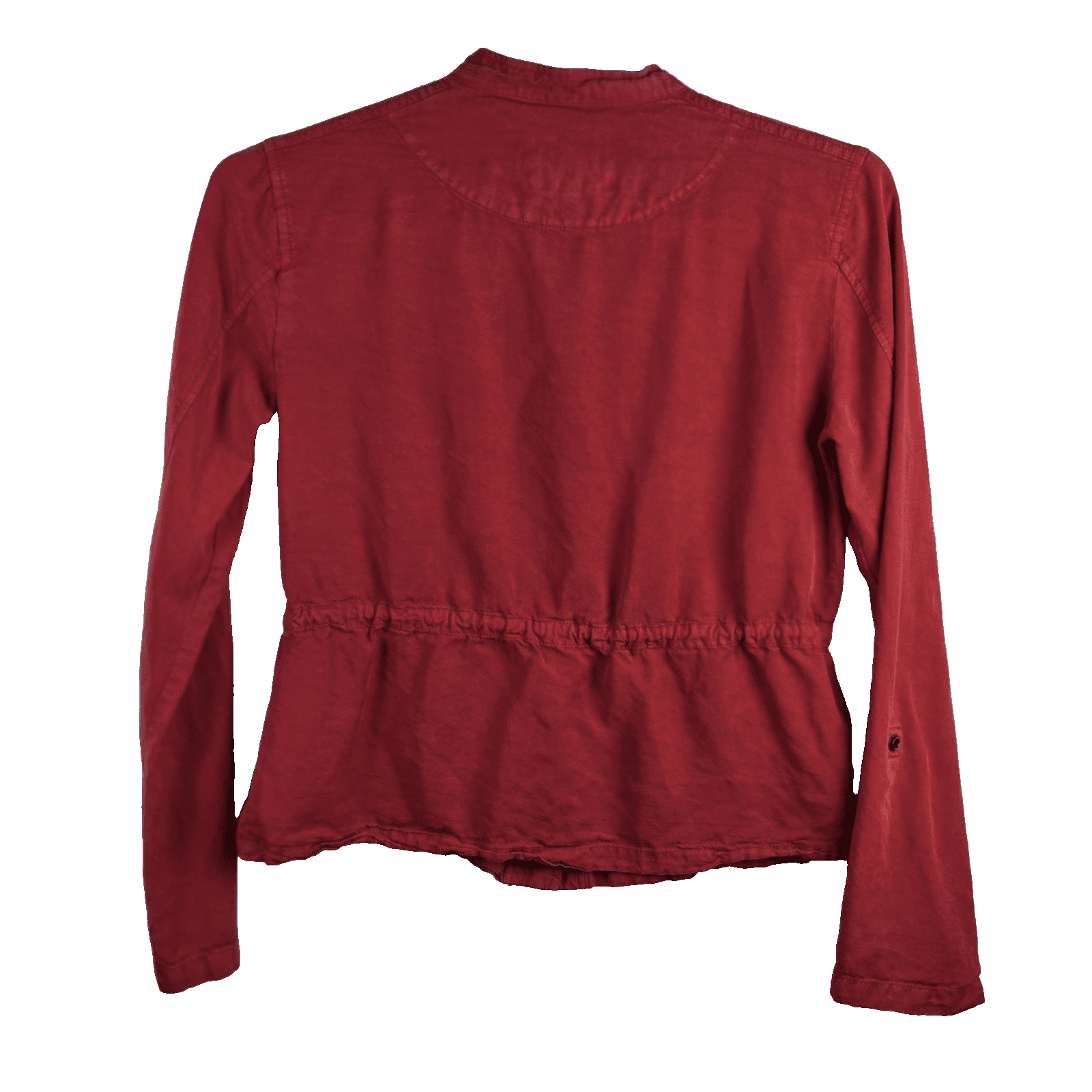 Sanctuary Women’s Medium Red Cargo Jacket With Roll Tab Sleeves - Thumbnail 7