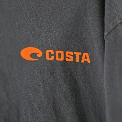 Costa Del Mar Men's XL Navy Blue"Born On The Water" Short Sleeve T-Shirt - Thumbnail 3