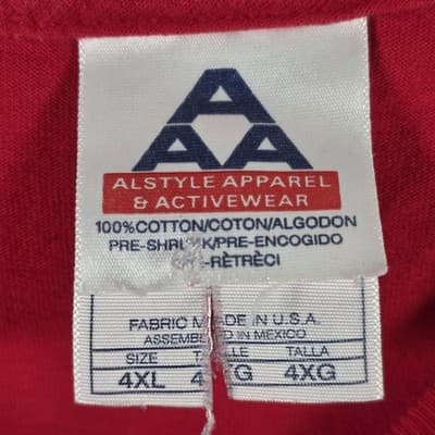 Vintage 2004 Men's 4XL Red Detroit Pistons NBA Championship T-Shirt - Thumbnail 6