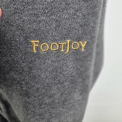 Foot Joy Men's XL Golf Jacket Reversible Black / Gray With Removeable Sleeves - Thumbnail 8