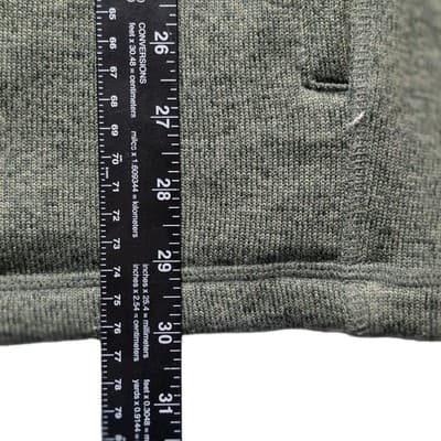 Croft & Barrow Men's Large Olive Green 1/4 Zip Long Sleeve Pullover - Thumbnail 9