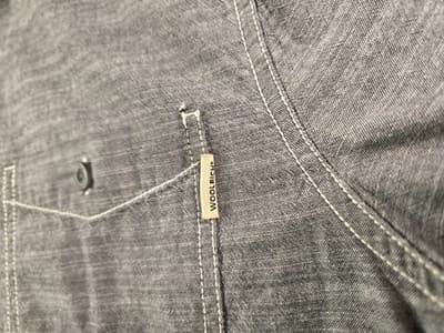 Woolrich Men's XL Dark Grey Short Sleeve Button Up Shirt - Thumbnail 4