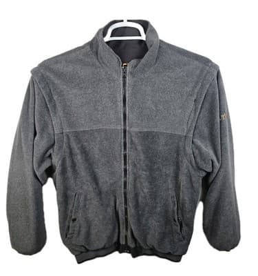 Foot Joy Men's XL Golf Jacket Reversible Black / Gray With Removeable Sleeves - Thumbnail 6