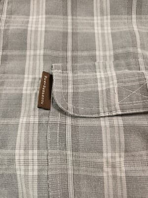 Weatherproof Men's XL Gray Plaid Vented Outdoor Fishing Shirt - Thumbnail 3