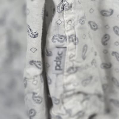 PDC Men's XL White & Blue Western Print Long Sleeve Button Up Shirt - Thumbnail 6