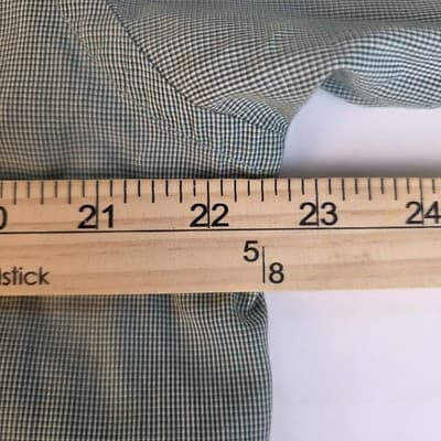 Roundtree & Yorke Men's 15.5 -33 Green Striped Long Sleeve Button Up Shirt - Thumbnail 7