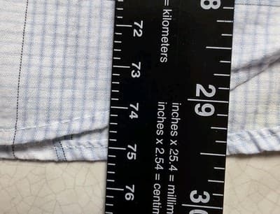 Michael Kors Shirt Men's Blue Medium 15.5 -32/33 Slim Fit Stretch Long Sleeve - Thumbnail 7