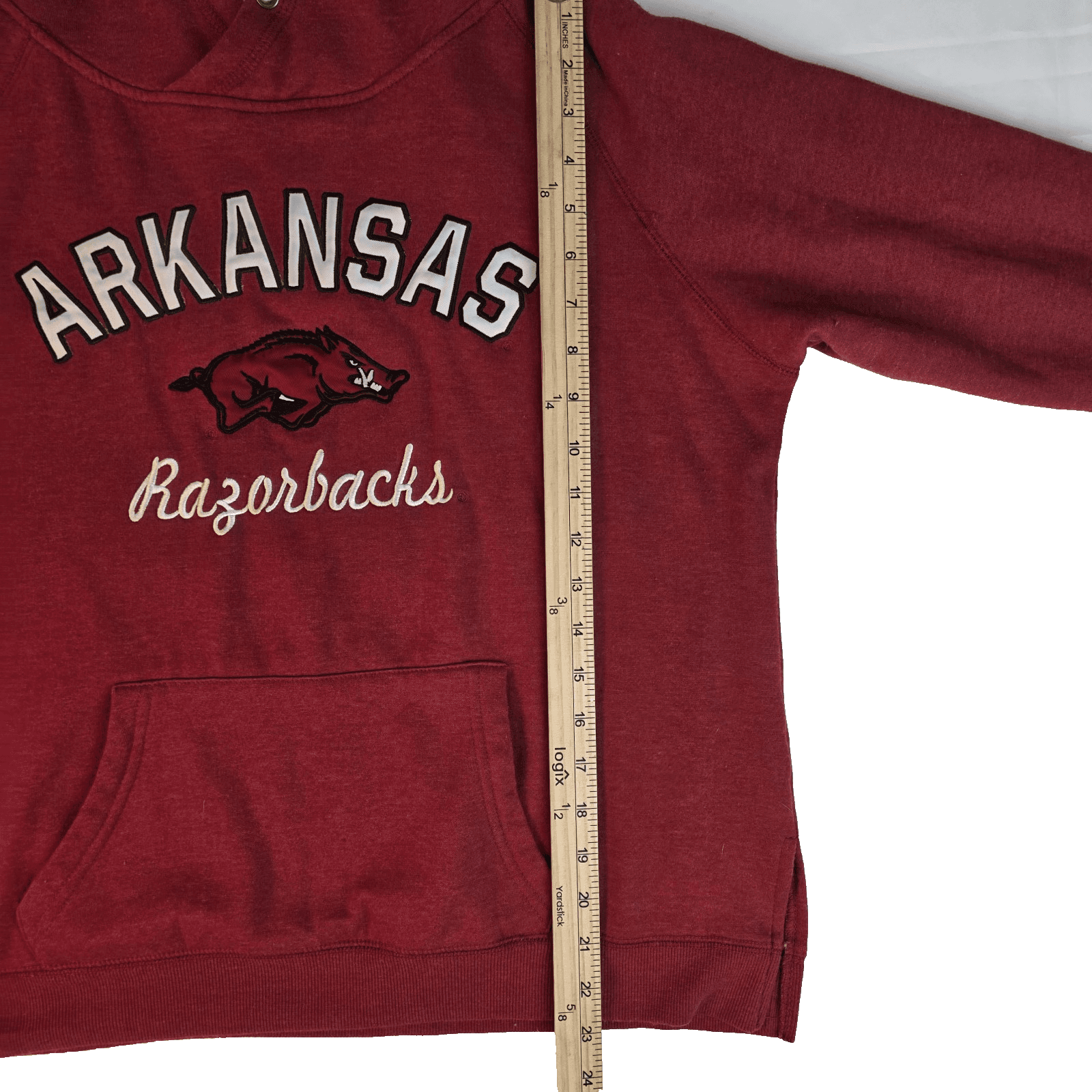Arkansas Razorbacks Men's Small Red Hoodie * Missing Tag * - Thumbnail 6
