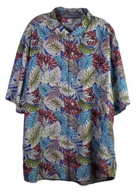 Tommy Bahama Men’s XXXL Hawaiian Tropical Multicolored Short Sleeve Shirt - Thumbnail 2