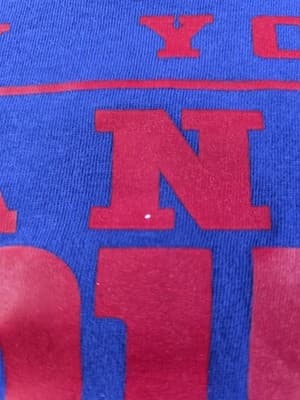 Team Apparel New York Giants Youth Large 12/14 Blue Long Sleeve T Shirt - Thumbnail 3