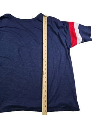 NWT New England Patriots Men's XXL Blue Short Sleeve Shirt - Thumbnail 6