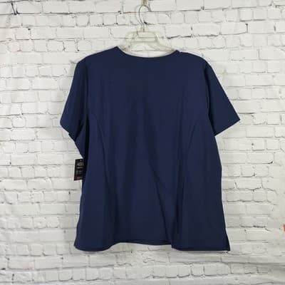 Dickie's Women's 3XL Blue EDS Essentials Moisture Wicking Scrub Top - Thumbnail 6