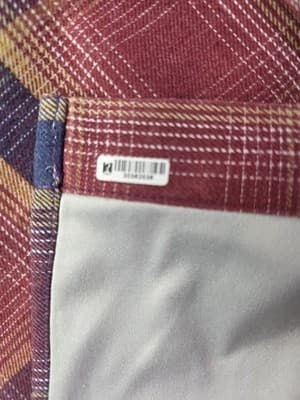 SOLARIS Men's Large Red Buffalo Check Long Sleeve Button Up Shirt - Thumbnail 6