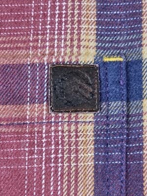SOLARIS Men's Large Red Buffalo Check Long Sleeve Button Up Shirt - Thumbnail 4