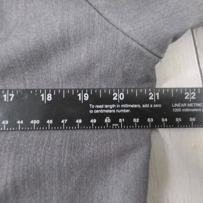 Figs Catarina Women's Large Gray Scrubs Technical Collection Scrub Top - Thumbnail 6