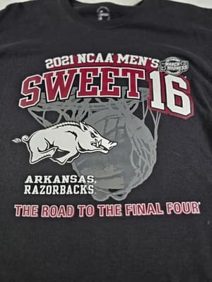 2021 Arkansas Razorbacks Sweet 16 Men's XL Short Sleeve Shirt - Thumbnail 2