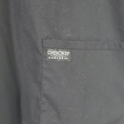Cherokee Men's Large Gray Workwear V Neck Scrub Top - Thumbnail 5
