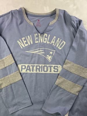 NWT Team Apparel New England Patriots Teens Medium 7/9 Light Blue Shirt - Image 1