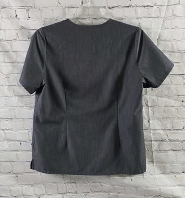 Figs Catarina Women's Large Gray Scrubs Technical Collection Scrub Top - Thumbnail 7